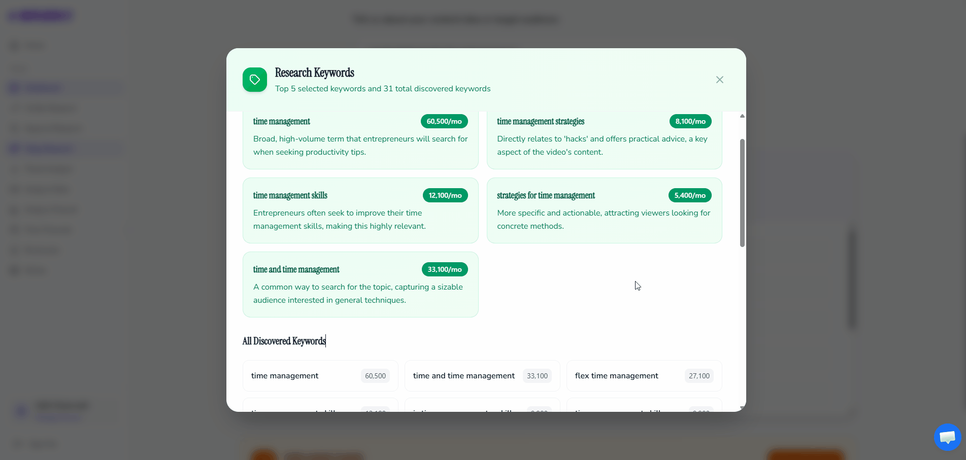 OutlierKit Deep Research Tool Screenshot