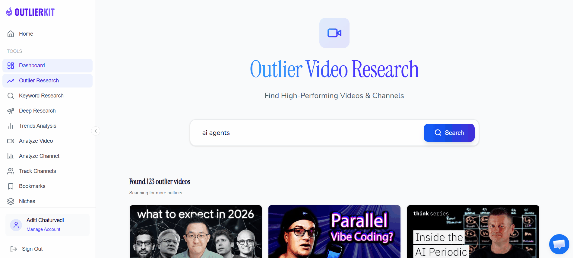 OutlierKit Outlier Finder Tool Screenshot