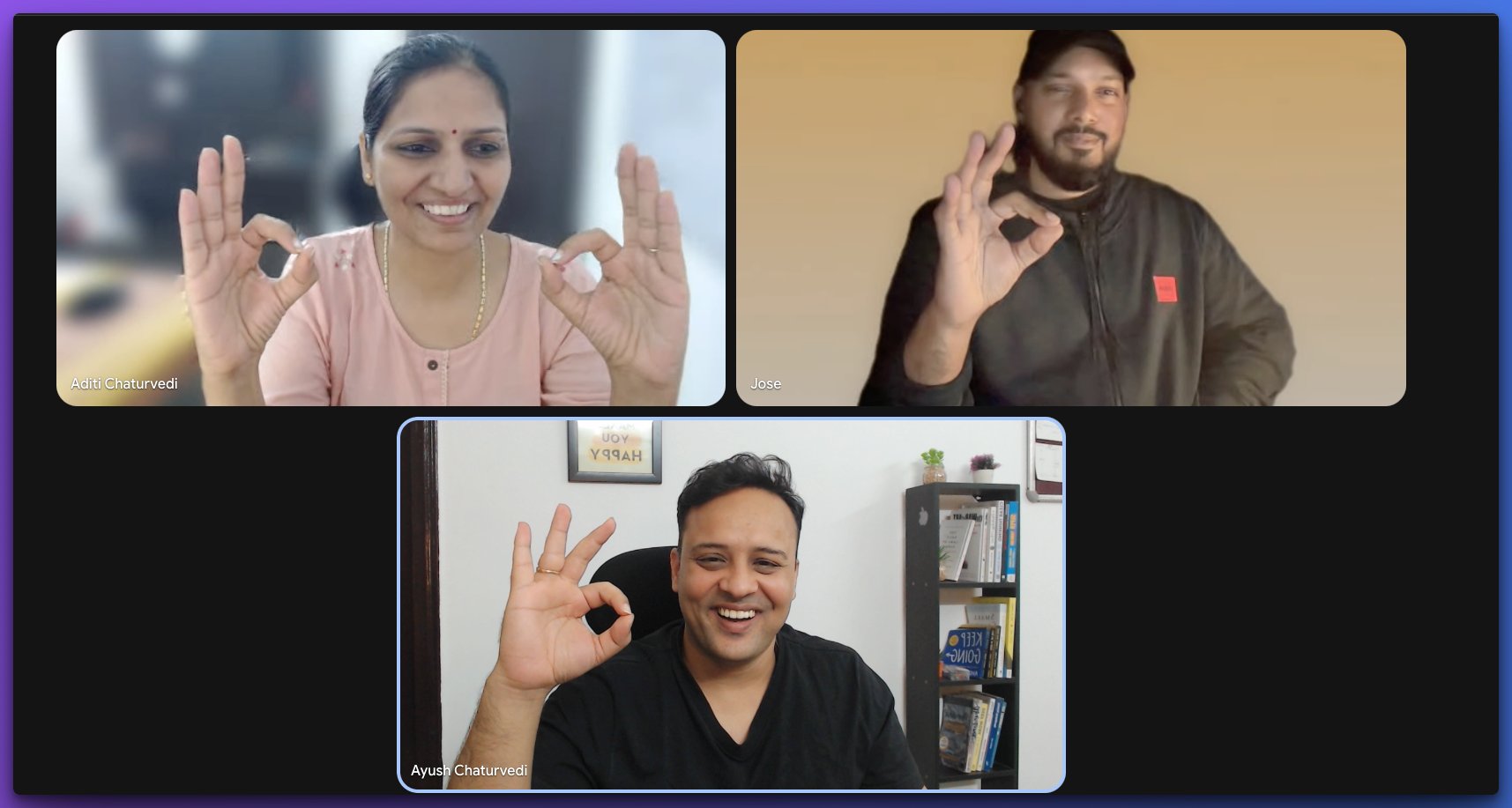 The OutlierKit team — Jose, Ayush, and Aditi
