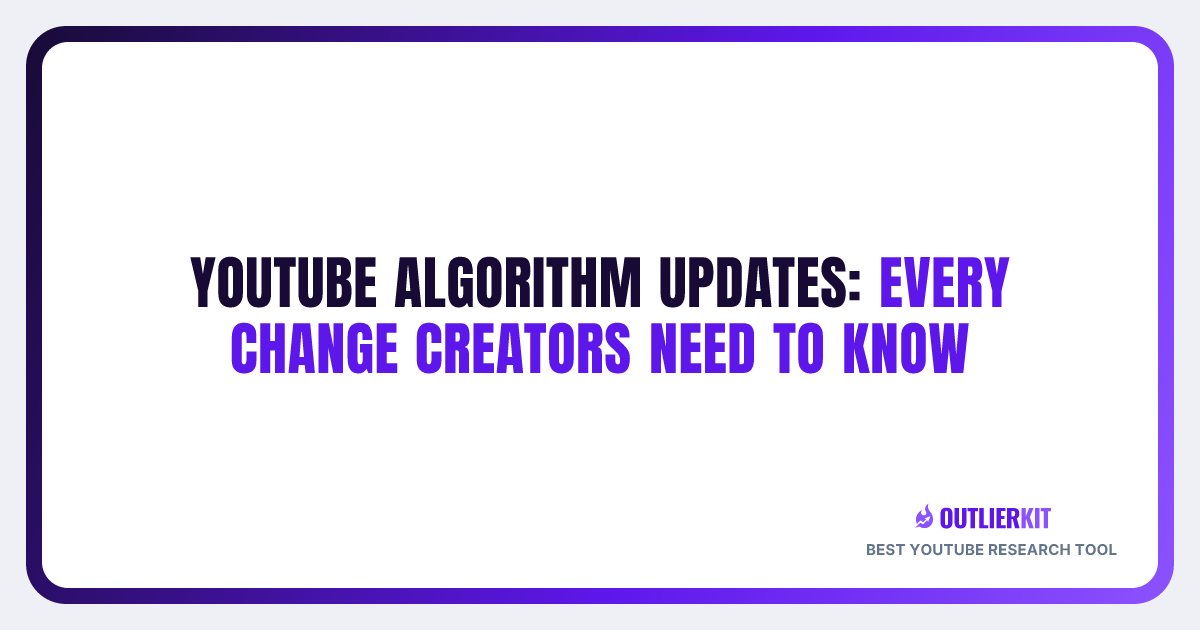 YouTube Algorithm Updates 2026: Every Confirmed Change Explained ...